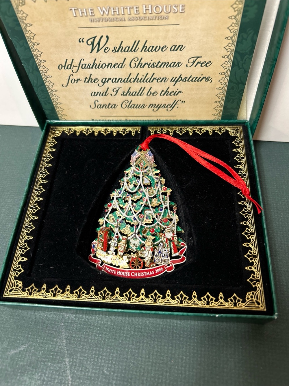 The White House Historical Association Christmas‎ Ornament 2008 Box